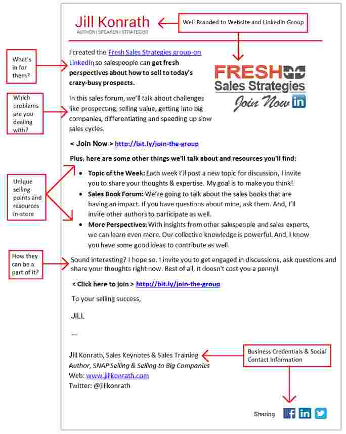 Linkedin group invitation mail