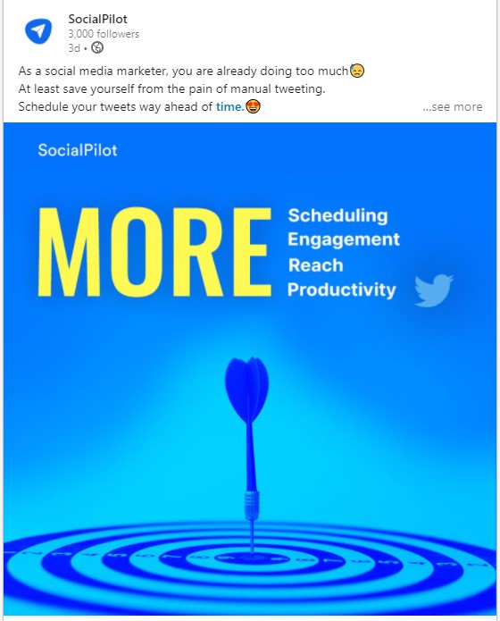 Linkedin image post example Linkedin image post example