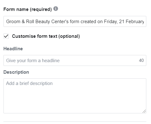 fill up the form