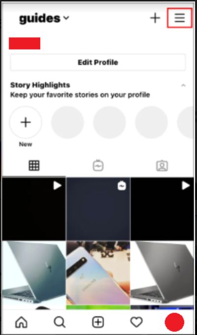 instagram-Menu