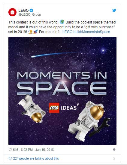 Lego Moments In Space - Social Media Post