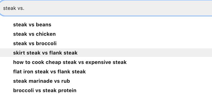 steak