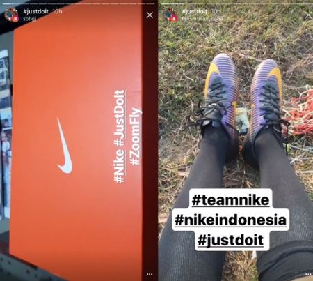Nike clearance instagram stories