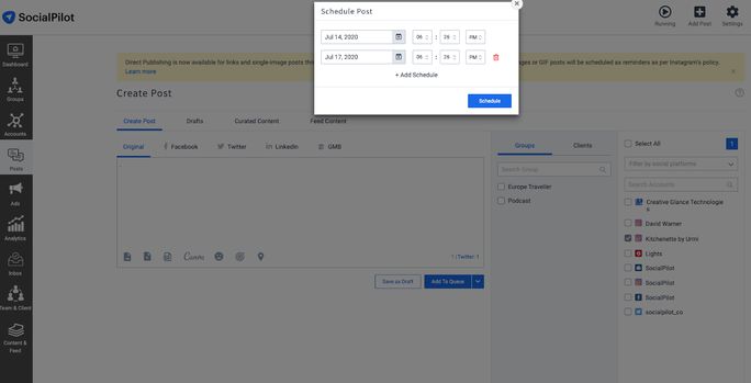 Schedule Post