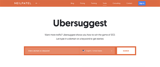Ubersuggest Ubersuggest