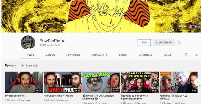 PewDiePie-youtube
