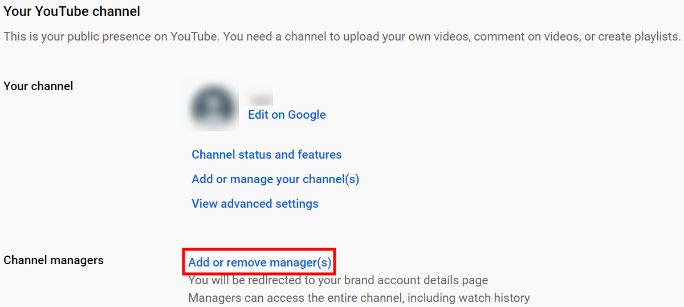 How to add  managers to your channel