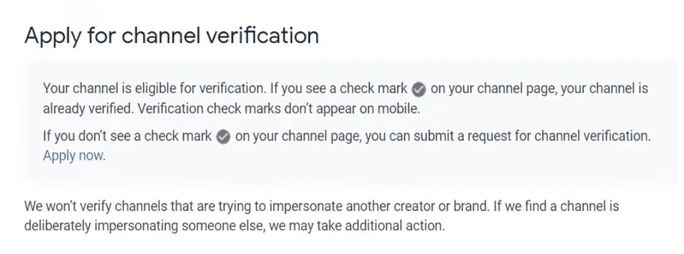 How do I get verified on my Channel? - Marketing4Actors