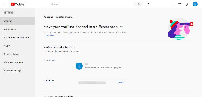 create a second channel on youtube