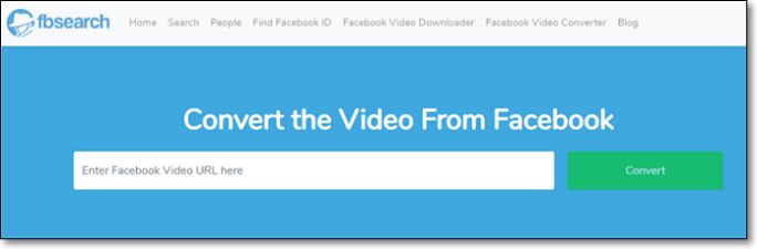 Convert shop facebook video