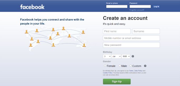 facebook-Log-in