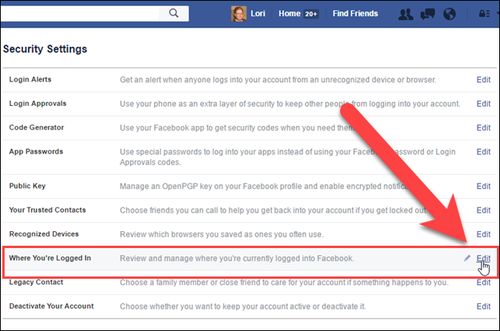 Login using your Facebook account