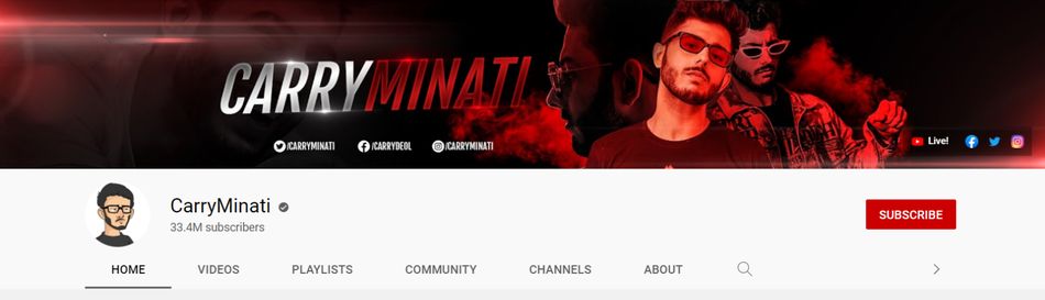 CarryMinati-youtube