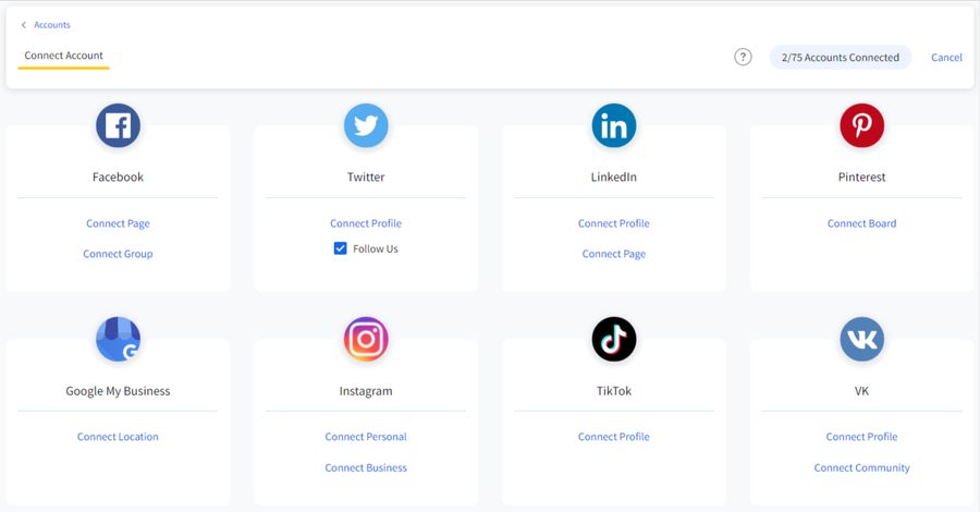 Social Profiles Social Profiles