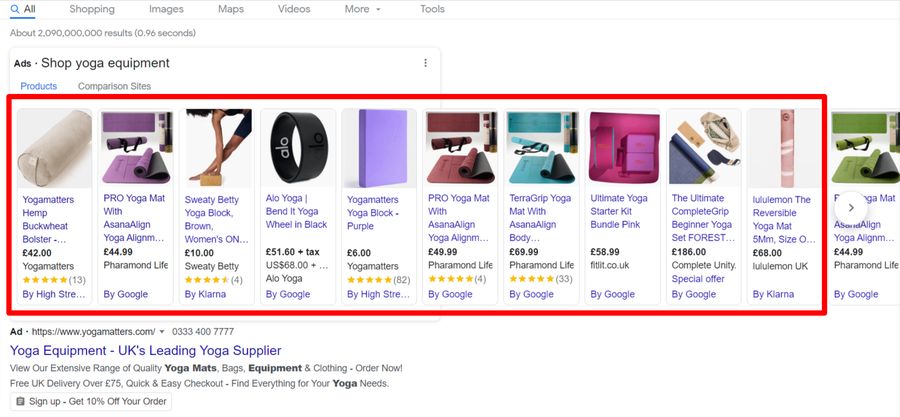 Anúncios de compras do Google Anúncios de compras do Google