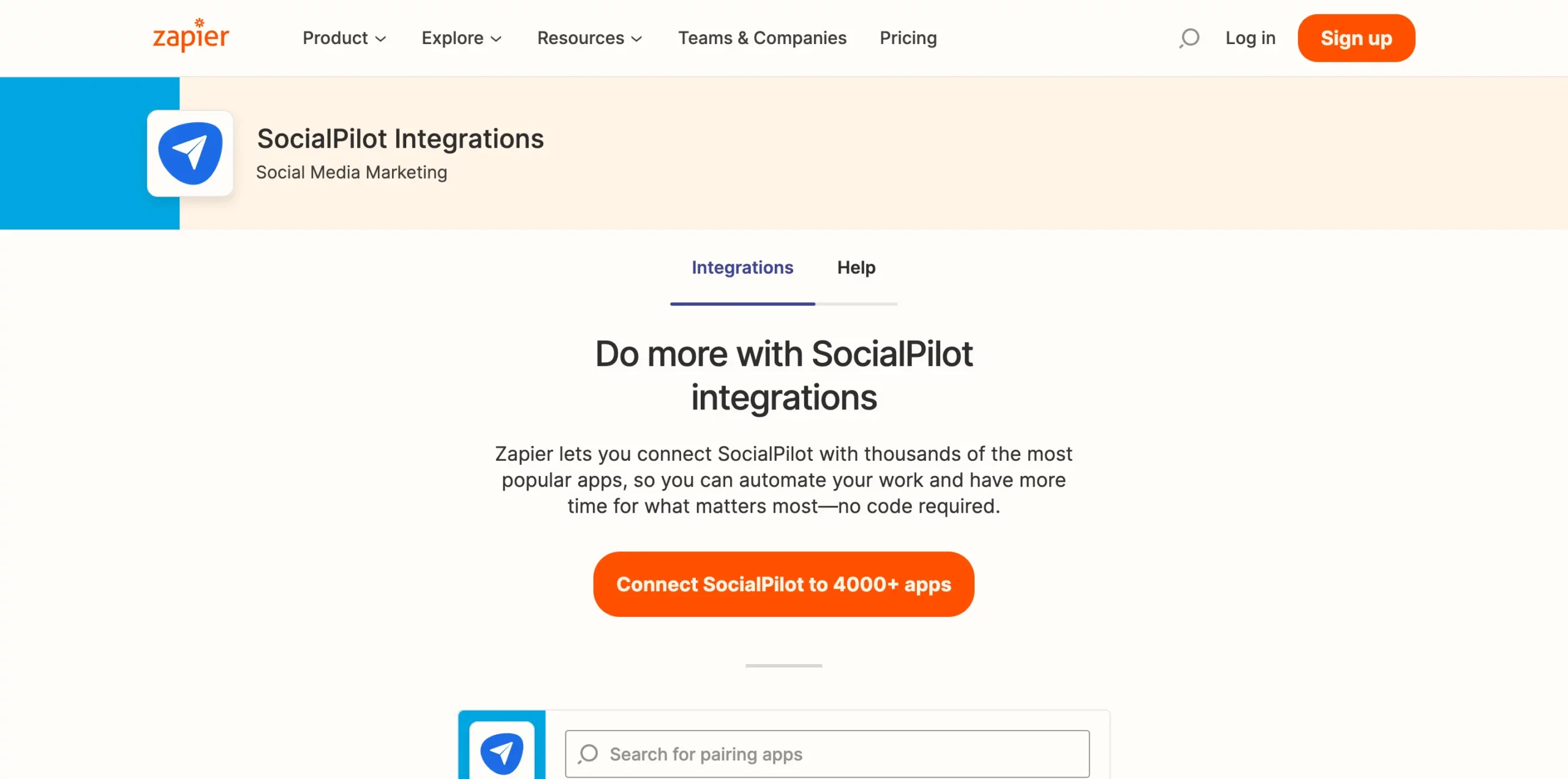 Integrate SocialPilot with Zapier