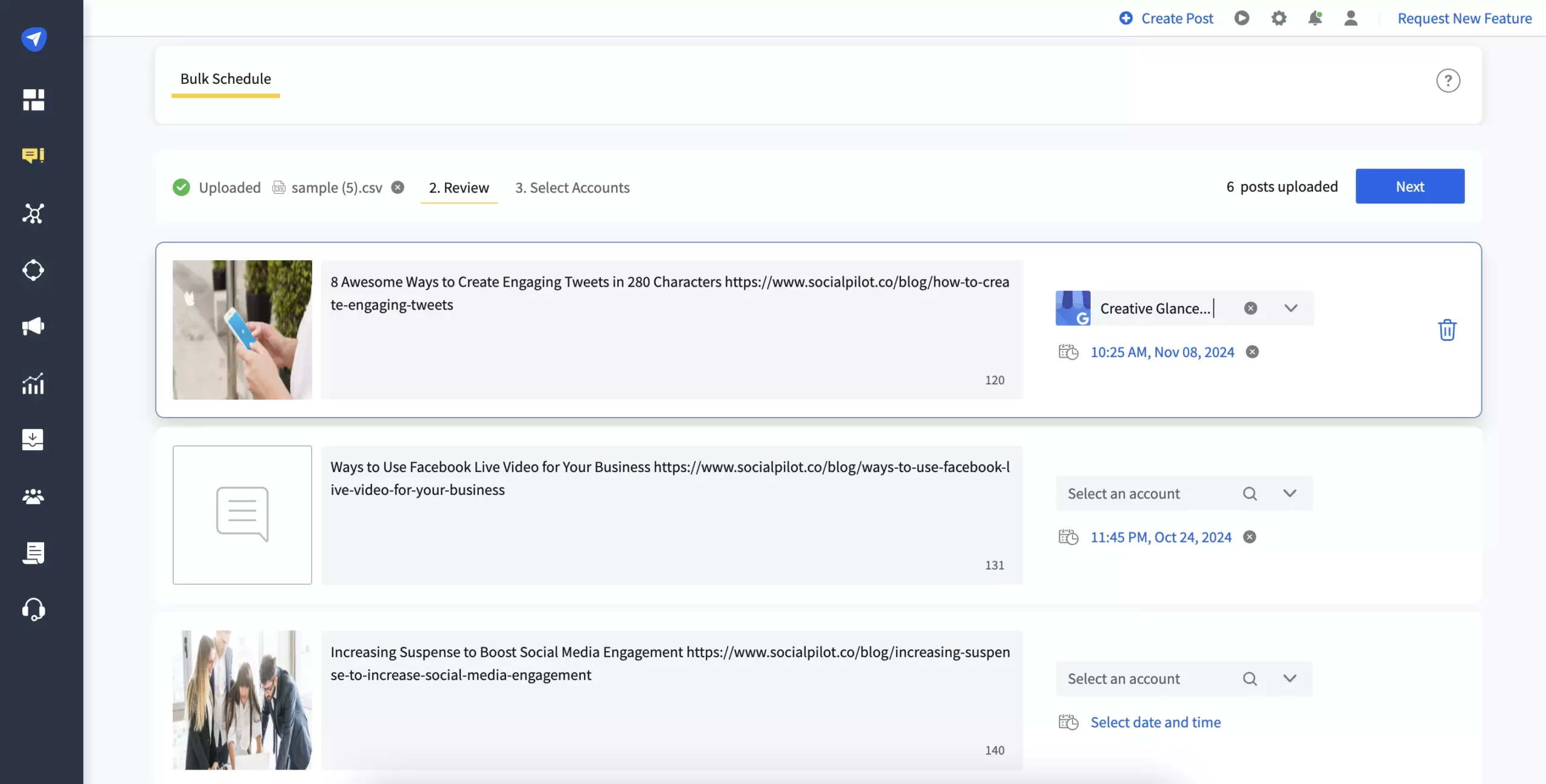SocialPilot bulk scheduling SocialPilot bulk scheduling