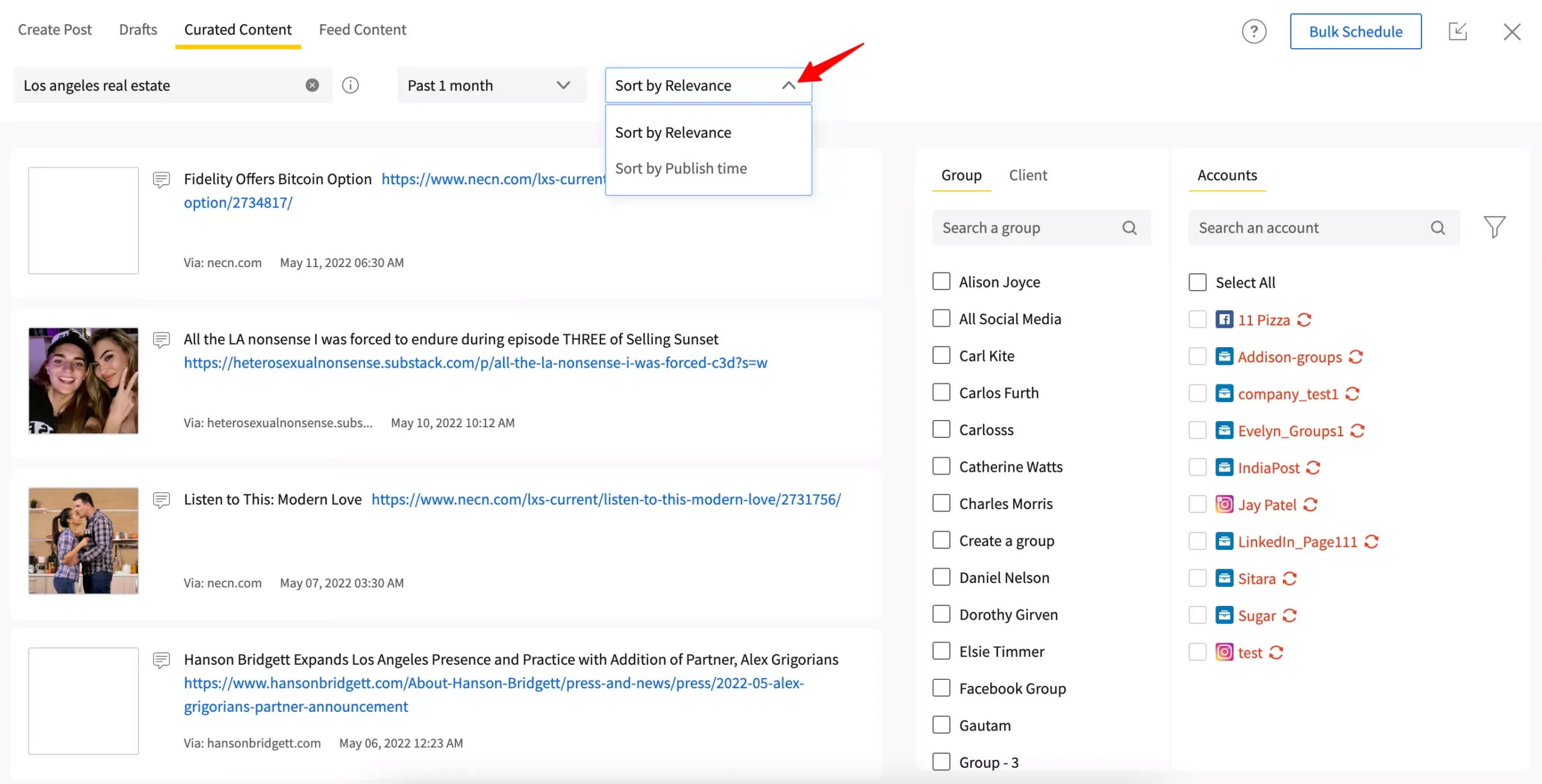 Find content which has maximum engagement