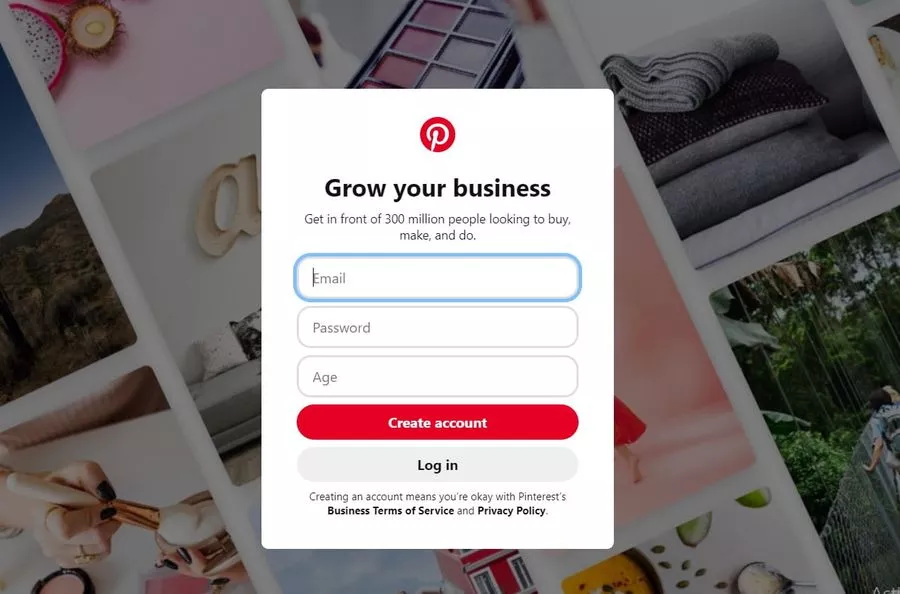 Compte professionnel Pinterest