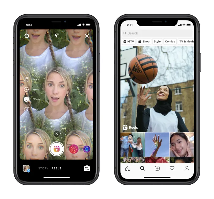 Instagram content options Instagram content options