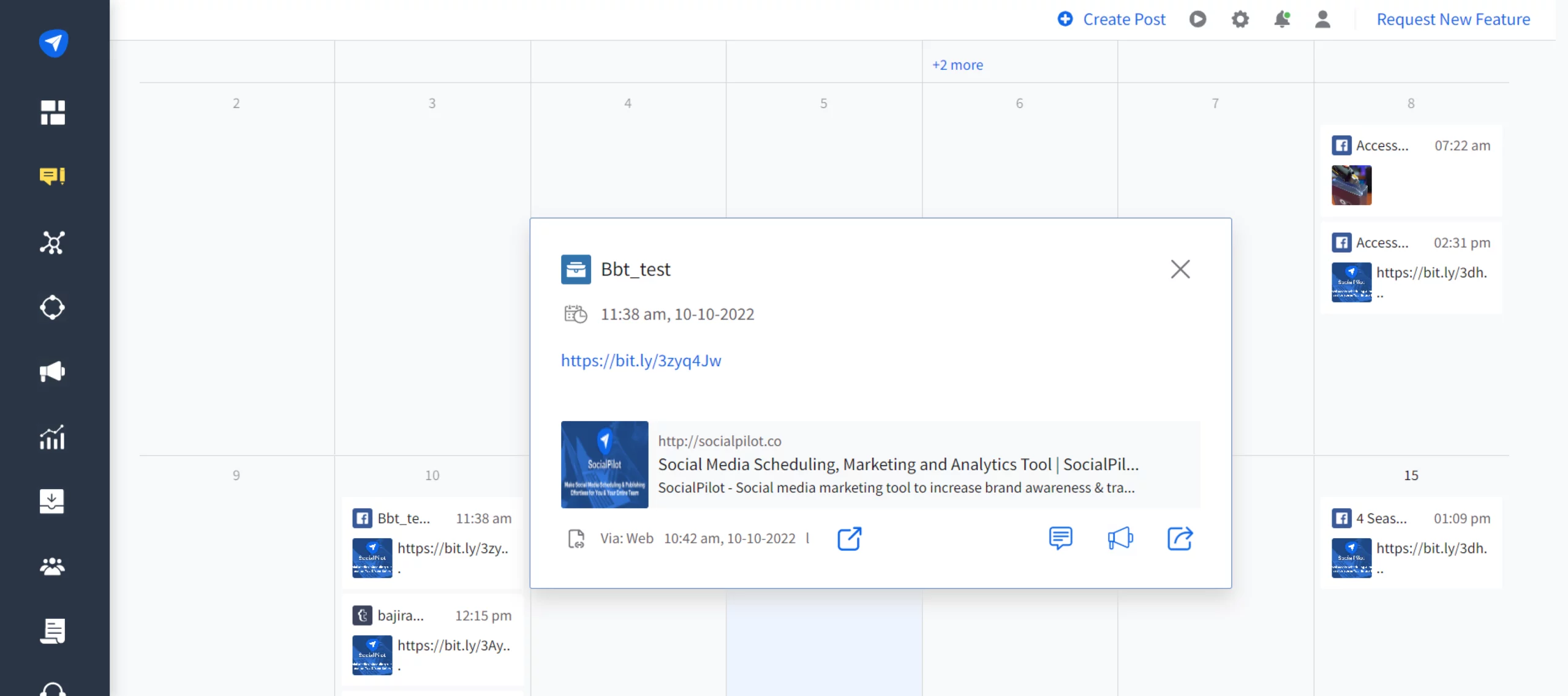 SocialPilot content calender SocialPilot content calender