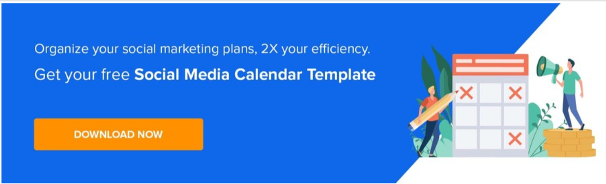 social media calendar template