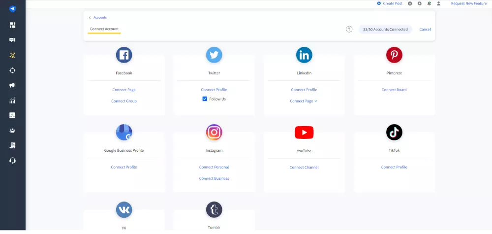 connect account connect account