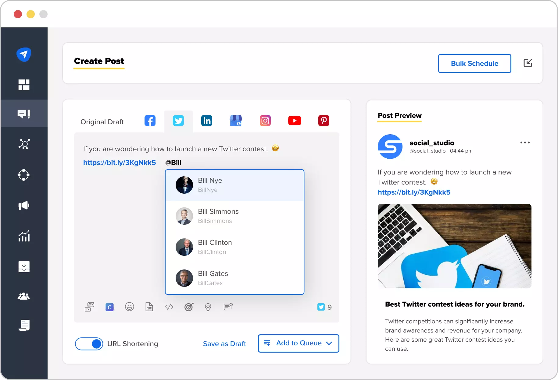 Customized Social Media Posts
