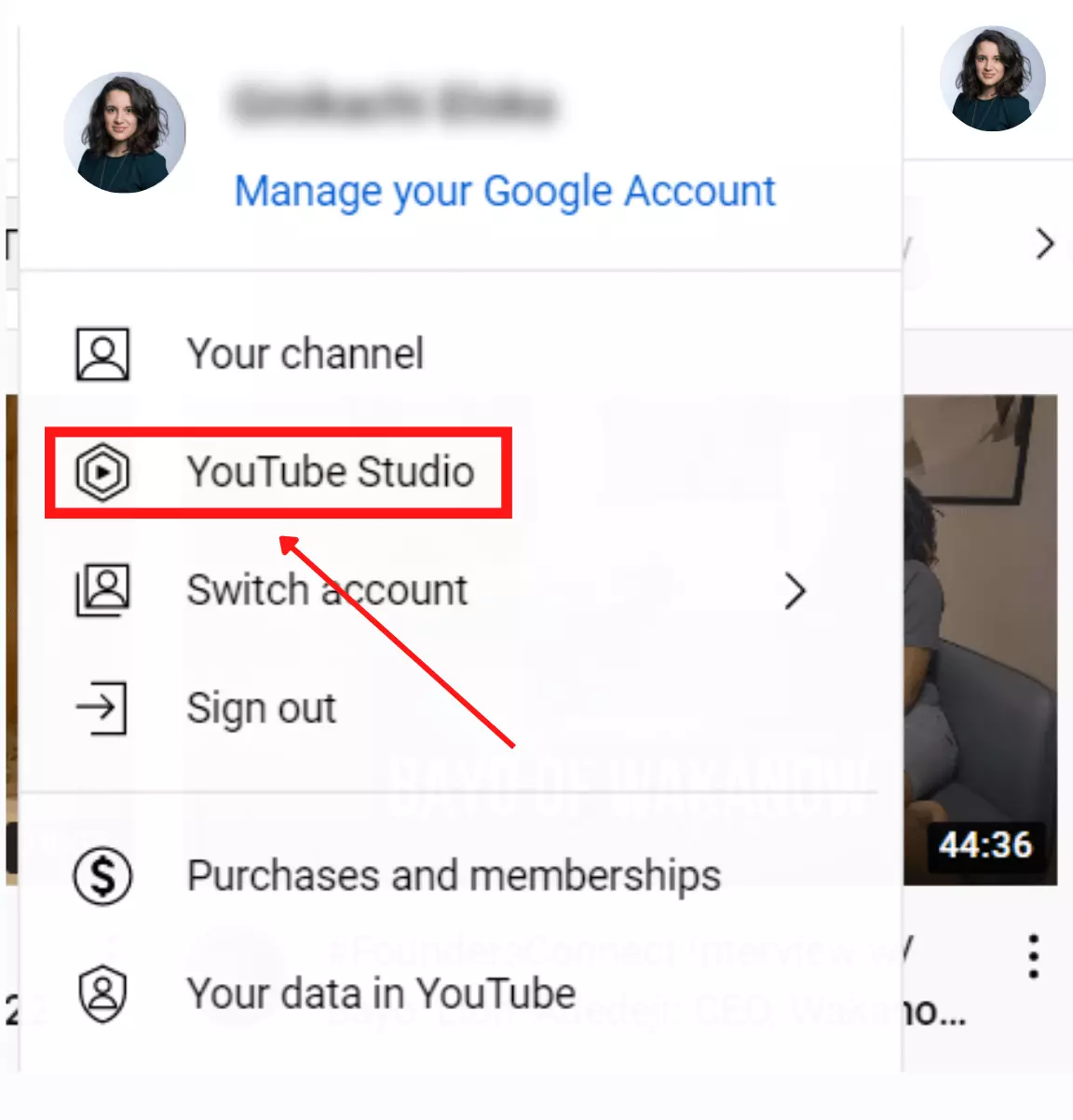 How to login account in yt studio