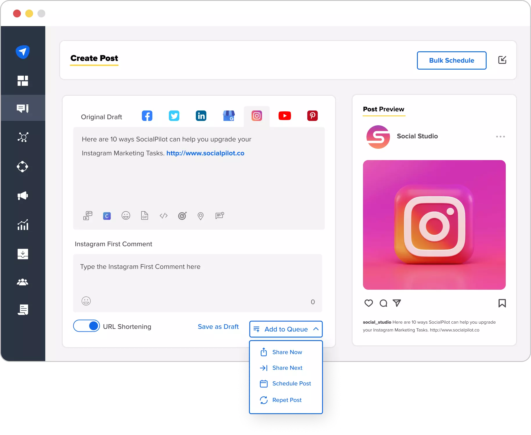 Social Media Scheduling and Publishing Social Media Scheduling and Publishing