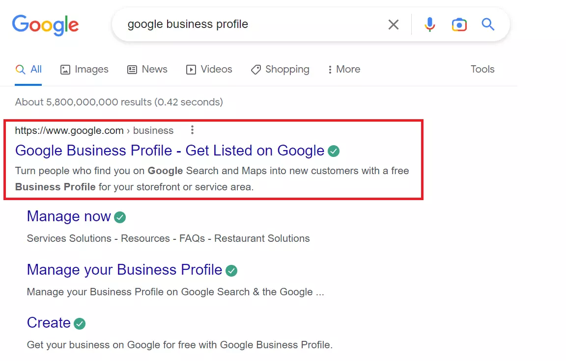 Google Business Profile