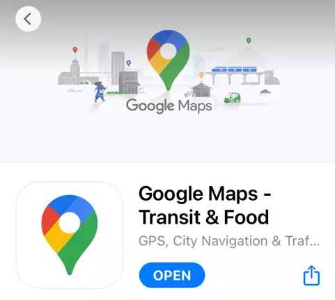 Google Maps app