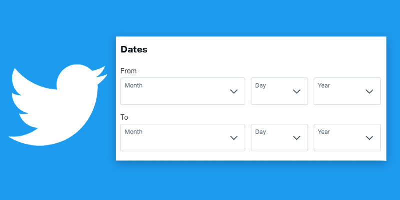 Search on twitter with Dates