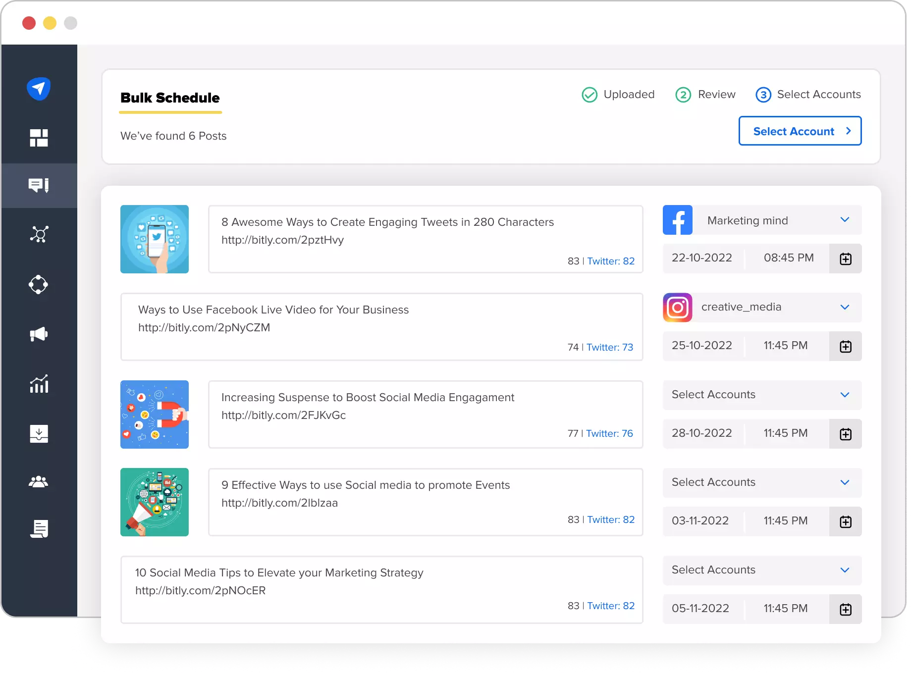 Socialpilot bulk schedule preview window Socialpilot bulk schedule preview window