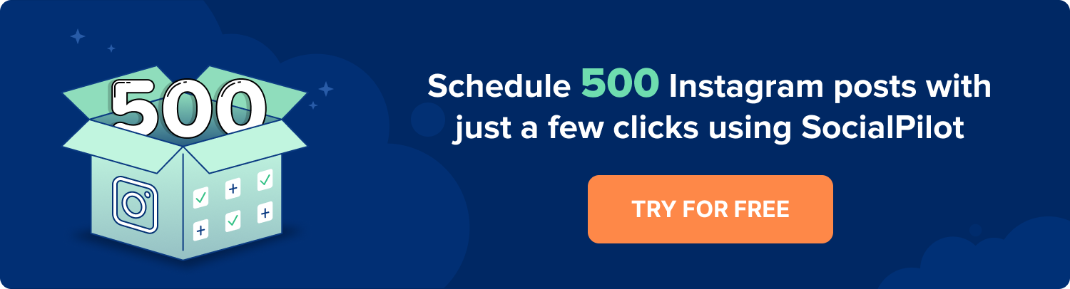 schedule 500 instagram posts