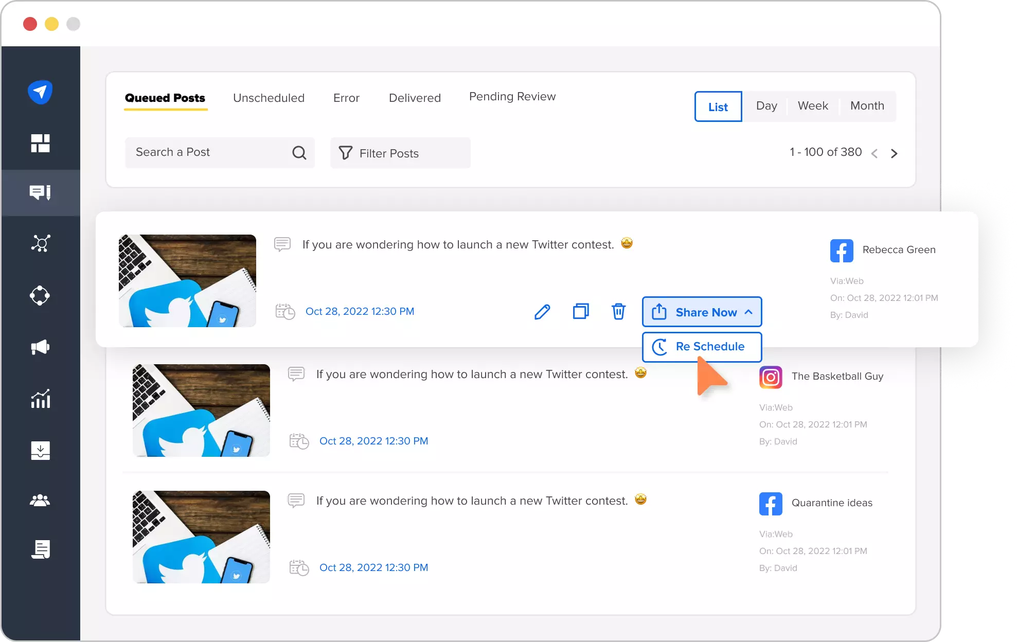 Socialpilot Reschedule Socialpilot Reschedule