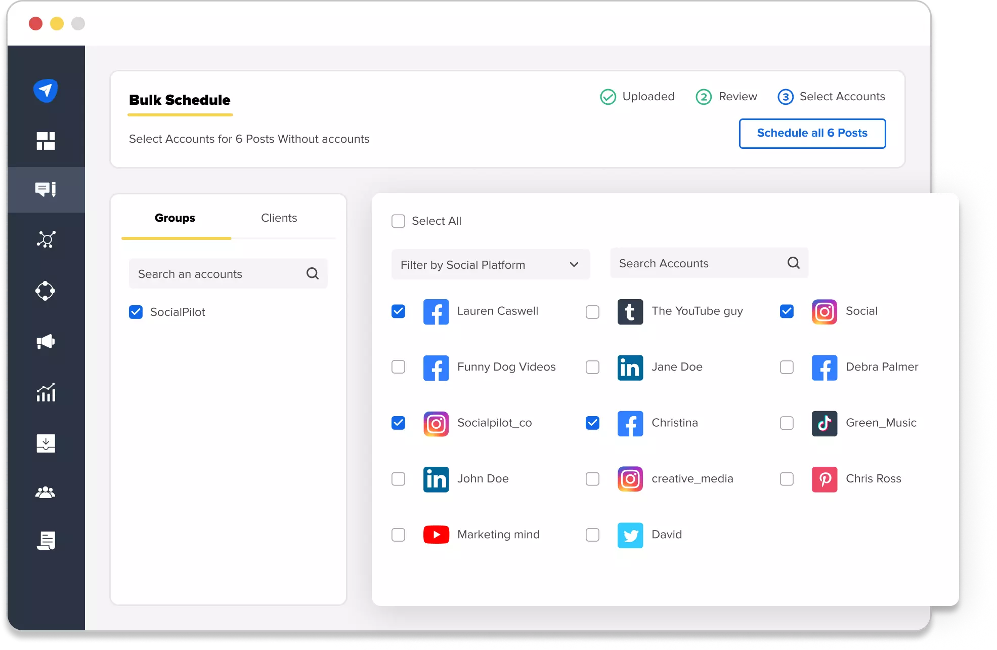 Socialpilot Select Account Socialpilot Select Account