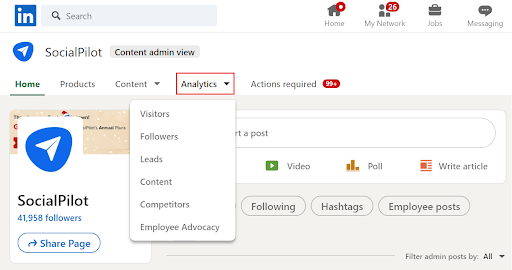 Content Admin View Content Admin View