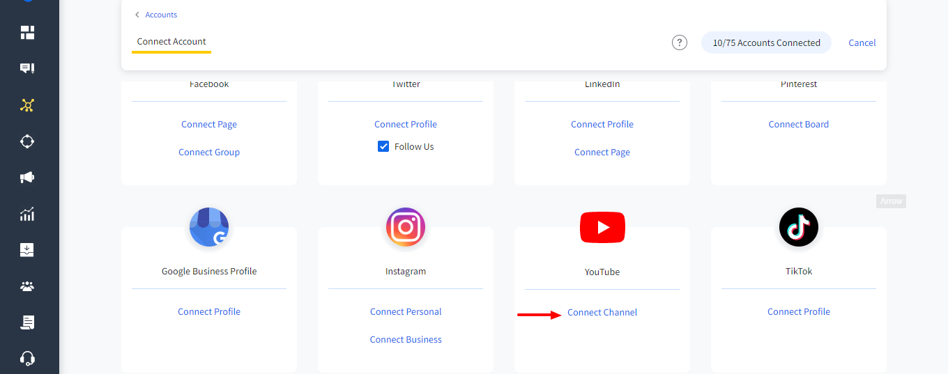 Connect Your Youtube Channel