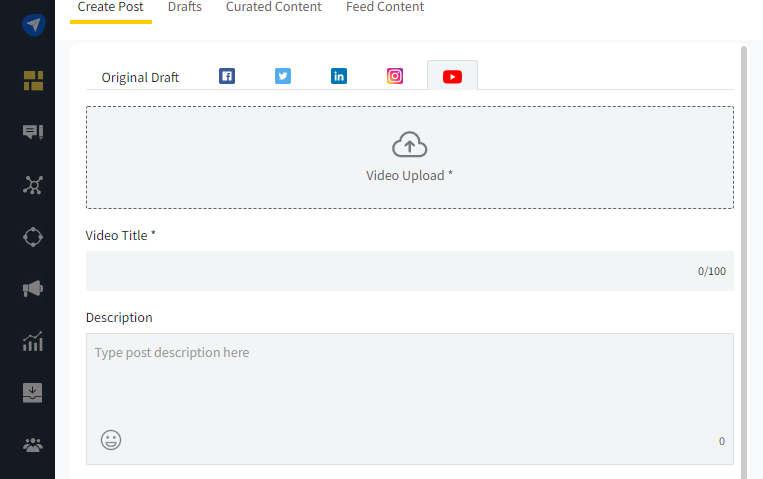 Upload Youtube Video or Short Upload Youtube Video or Short