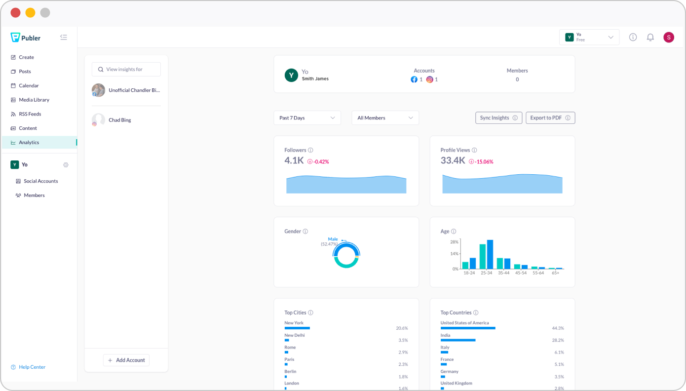Publer Analytics