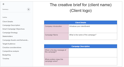 Creative Brief Creative Brief