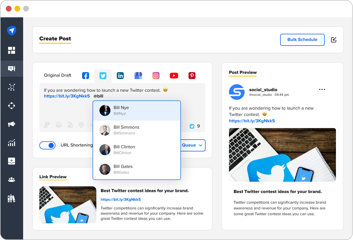 Customized Social Media Posts