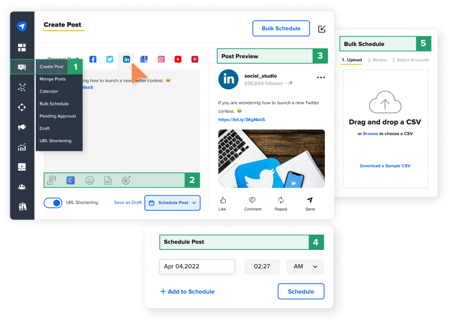 Schedule LinkedIn Posts