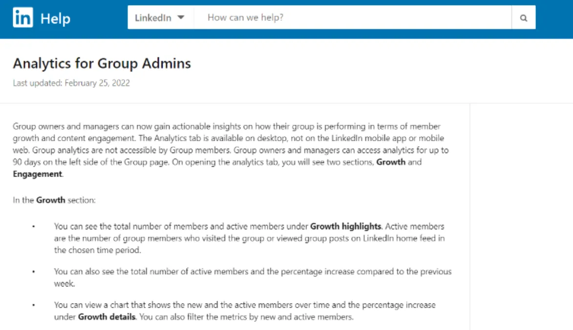 LinkedIn Group Insights