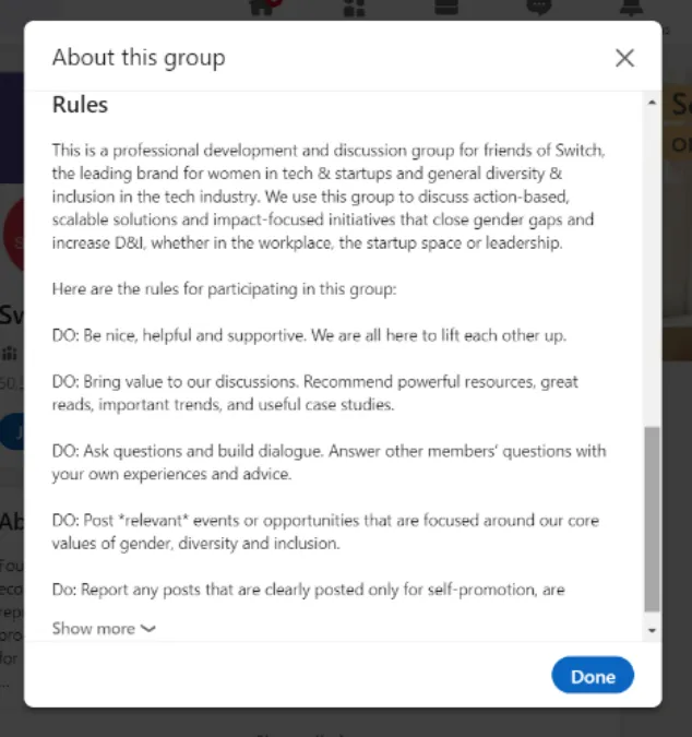 LinkedIn Group Rules and Etiquette