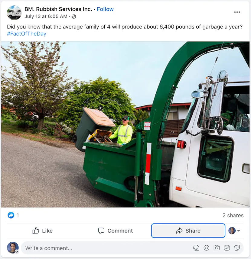 bm rubbish services inc