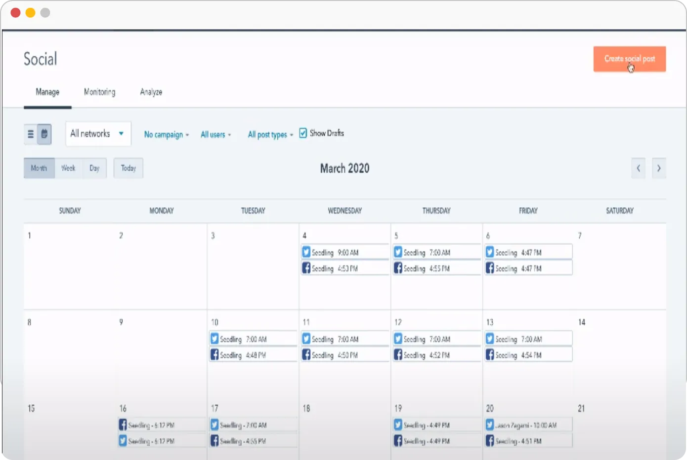 hubspot Calendar