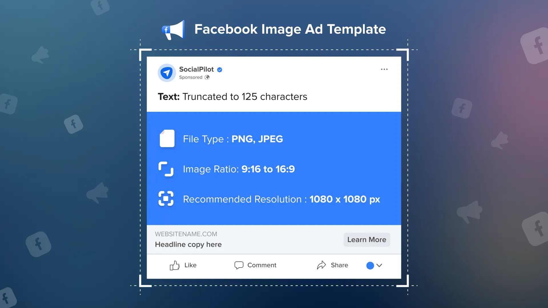 Facebook Image Ad Template