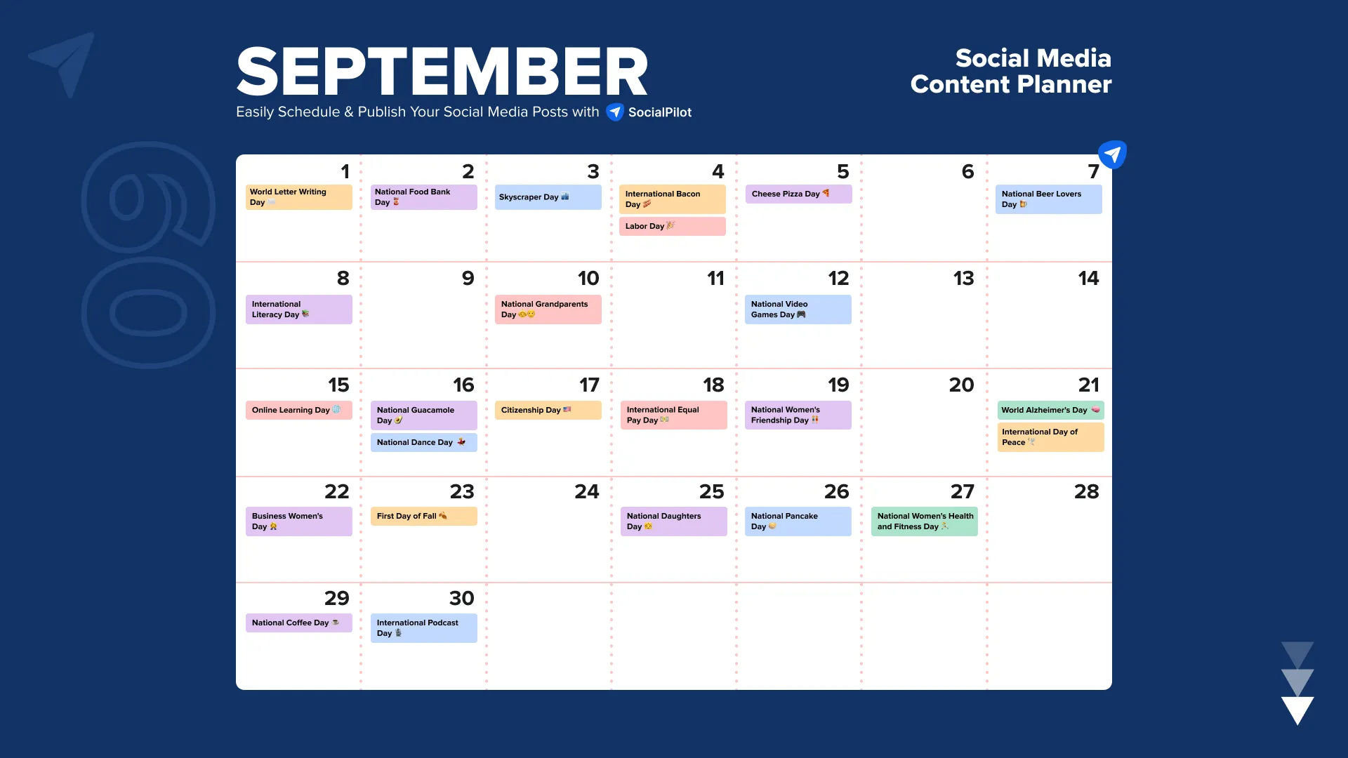September Social Media Holidays September Social Media Holidays